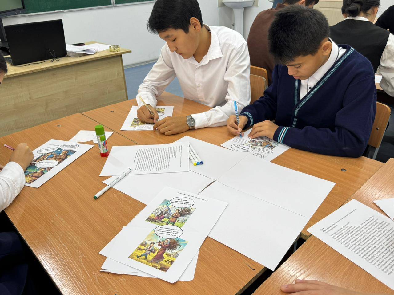 Прошёл открытый классный час на тему “115 лет со дня рождения Народного героя Бауыржана Момышулы”.